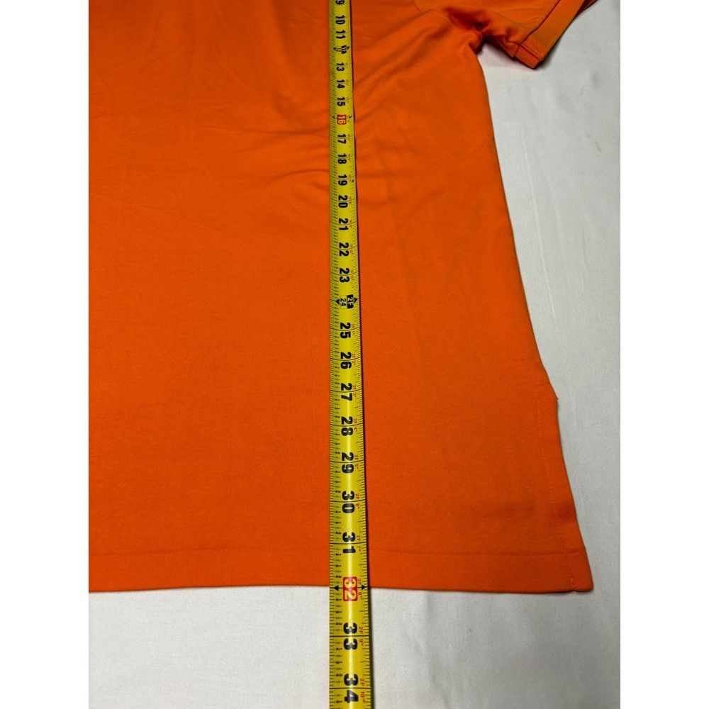 Polo Ralph Lauren Mens Orange Polo Shirt XL Embroidered Pony Logo Short Sleeve - Picture 5 of 6